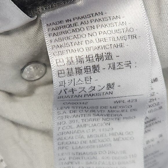 Levi's Boyfriend Jeans Womens Size 32 Gray Relaxed Fit Tapered Leg Mid Rise Pant - Picture 9 of 13